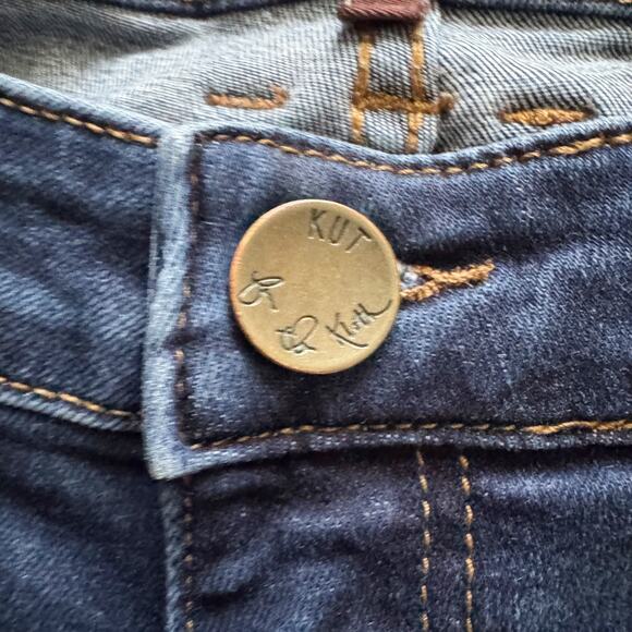 KUT from the Kloth jeans women's sz 4 Blue Catherine Mid Rise Boyfriend Preppy - Picture 6 of 16